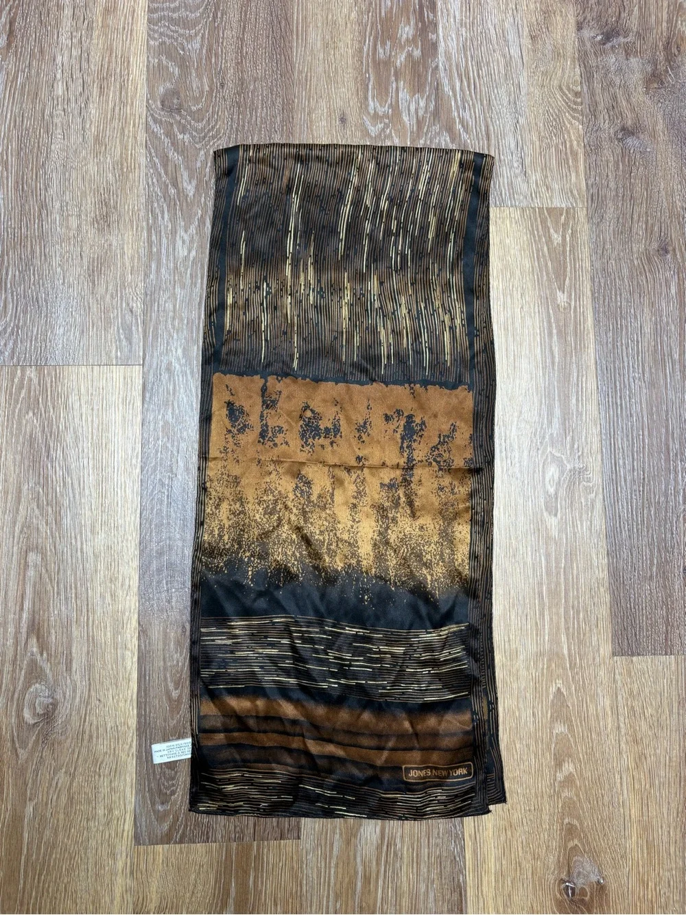 Lightweight Brown and Black Scarf